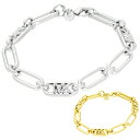 マイケルコース MICHAEL KORS ブレスレット プレシャス メタルプレート ブラス エンパイア ロゴ チェーンリンク MKJ828500 シルバー ゴールド(4)