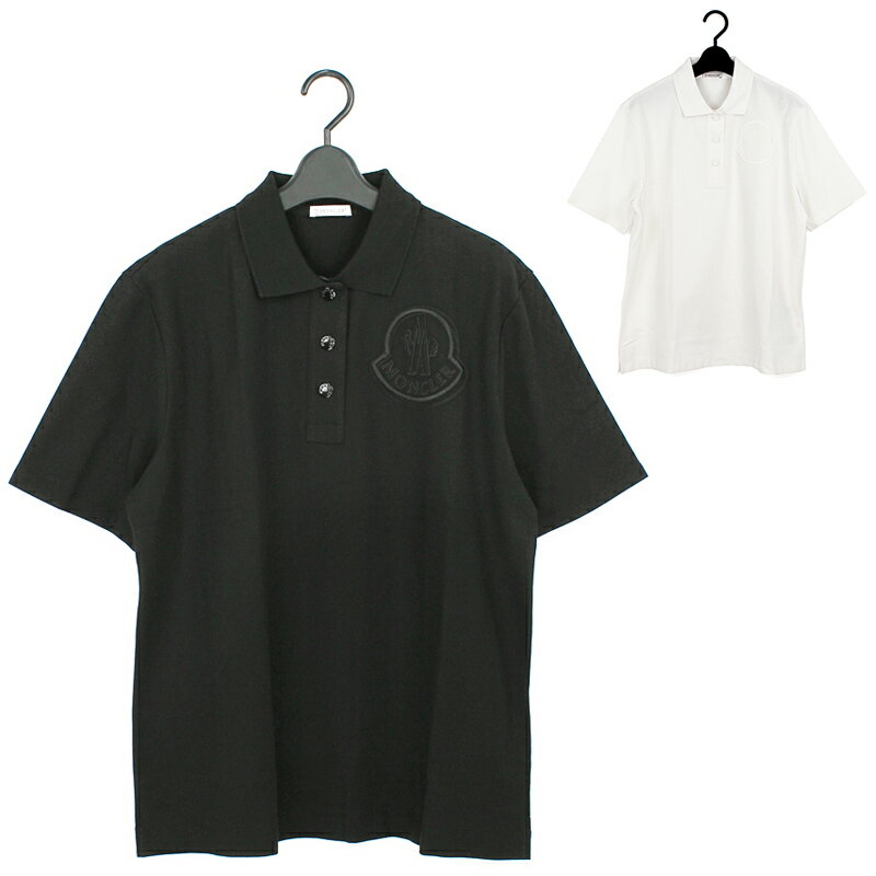 楽天ナナパージュモンクレール MONCLER 半袖ポロシャツ POLO MANICA CORTA 8A00006 84720 レディース ロゴ刺繍 3ボタン スナップボタン留め シンプル カジュアル