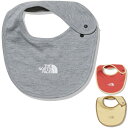 ノースフェイス THE NORTH FACE ビブ Baby Bib スタイ よだれかけ 前掛け NNB22310 キッズ ベビー 国内正規品 オーガニックコットン100％ 柔らかい ドットボタン仕様 ロゴプリント グレー オレンジ ライトイエロー