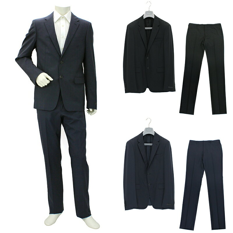 プラダ PRADA ジャケット&パンツ セットアップ 2ボタンスーツ 背広 ABITO UAF420 LANA LEGGERA メンズ シングルスーツ シングル...