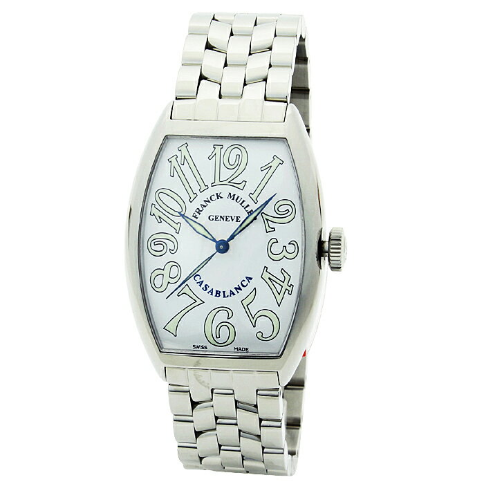 フランクミュラー 腕時計（メンズ） フランクミュラー FRANCK MULLER カサブランカ 時計 ウォッチ メンズ CASABLANCA 5850CASA ホワイト文字盤