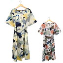 ヘリーハンセン HELLY HANSEN ショートスリーブ マリンリゾートプリントワンピース W S/S Marine Resort Print One Pie...