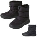 ノースフェイス THE NORTH FACE ヌプシ ブーティ ウォータープルーフ VII Nuptse Bootie WP VII スノーブーツ シューズ 靴 NF52272 ユニセックス 国内正規品 ウィンターブーツ ブラック リサイクル素材 中綿入り 防水 軽量 保温性 はっ水加工 ヴィブラムソール