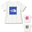 ノースフェイス THE NORTH FACE ショートスリーブカラードスクエアロゴティー B S/S Colored Square Logo Tee 半袖Tシャツ NTB32361 ベビー キッズ ジュニア 国内正規品 オーガニックコットン リサイクルポリエステル 柔らか UV対策 ドットボタン仕様