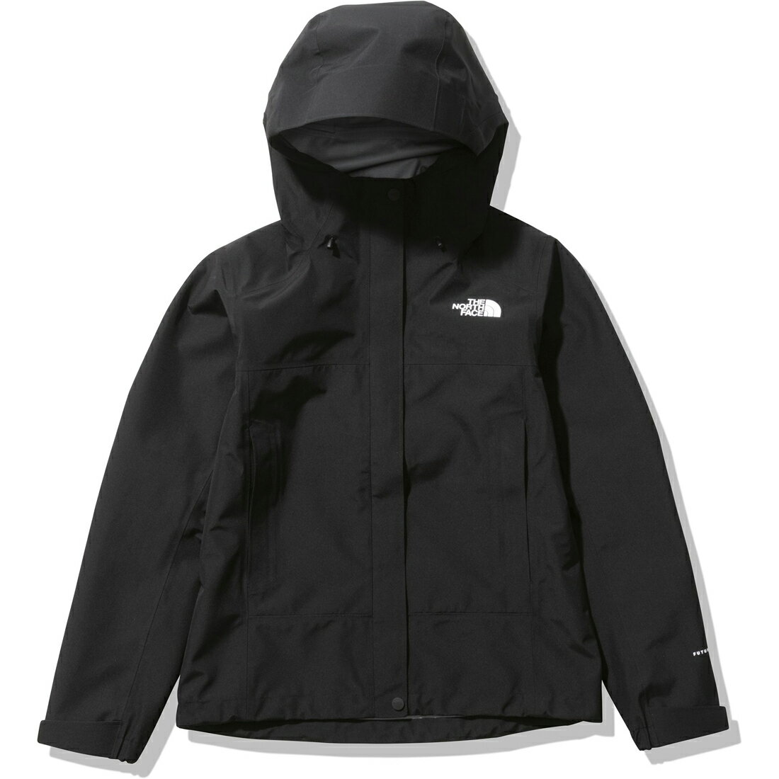 ノースフェイス THE NORTH FACE フューチャーライトドリズルジャケット FL Drizzle Jacket レインジャケット NPW12314 レディース 国内正規品 リサイクルポリエステル 防水透湿素材 通気性 75デニール生地 アウトドア 普段使い シンプル ブラック