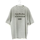 楽天ナナパージュアクネストゥディオズ Acne Studios ロゴTシャツ 半袖 CL0201 ユニセックス コットン100％ オーバーサイズ リラックスフィット ダメージ加工 グラデーション