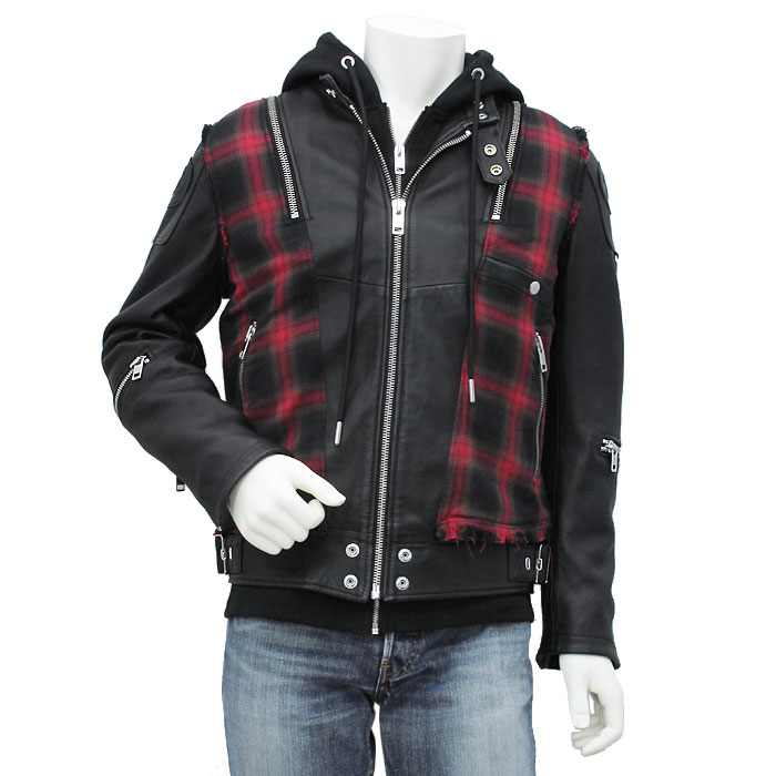 ディーゼル DIESEL ノーマンジャケット L NORMAN JACKET レザージャケット 00S6YW 0EAXS メンズ