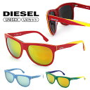 楽天ナナパージュディーゼル DIESEL サングラス ミラー DL0112 ウェリントン UVカット 紫外線対策 メンズ レディース 男性用 女性用 男女兼用 ユニセックス ドライブ 運転 アウトドア レッド ブルー グリーン