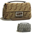 フェンディ FENDI バッグ ショルダーバッグ バゲットチェーン ミディ 8BR793 ALG7 2WAY スライドチェーン ズッカ FFパターン ベロア シ...