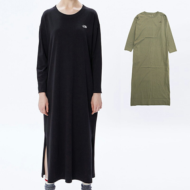 ノースフェイス THE NORTH FACE ロングスリーブワンピース L/S Onepiece NTW82340 レディース 国内正規品 ドレス コットン100％ アウトドア タウンユースのサムネイル