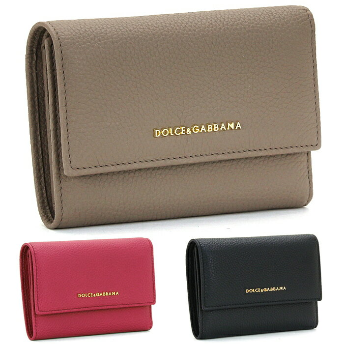 ドルチェ＆ガッバーナ DOLCE＆GABBANA 三つ折り財布 ホック式小銭入れ BI0924 AA899 ミニ財布