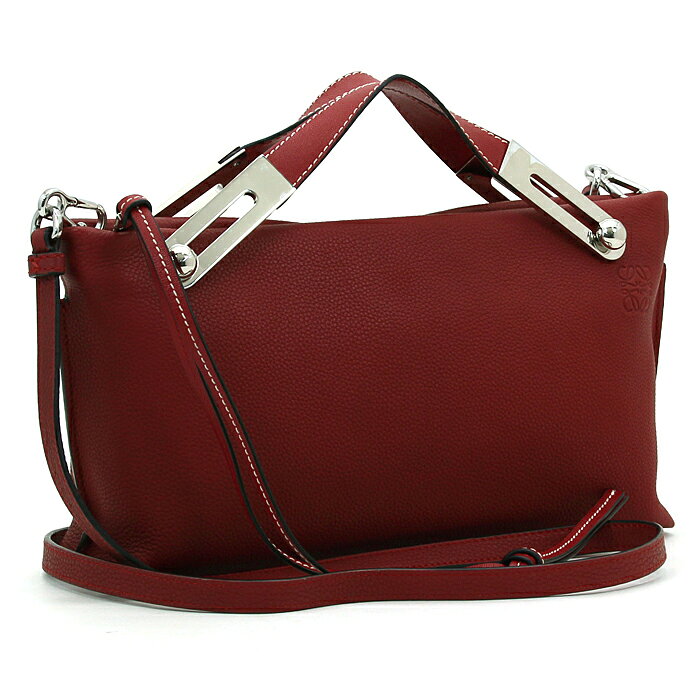 美品】LOEWE バック カリエ ホーボー ハンドバッグ レッド 楽天市場