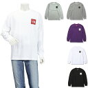 楽天ナナパージュノースフェイス THE NORTH FACE ロングスリーブスクエアロゴティー L/S Square Logo Tee 長袖Tシャツ NT82136 メンズ 国内正規品 シンプル ロゴ スポーツ ブランド ホワイト グレー パープル ブラック