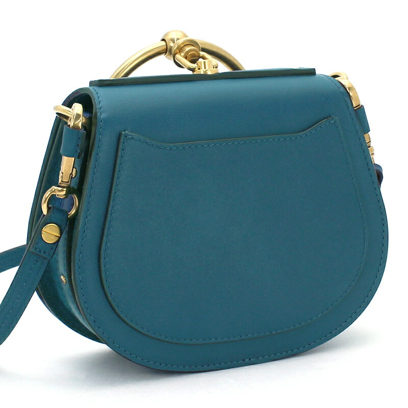 クロエ Chloe バッグ ショルダーバッグ スモールブレスレットバッグ ナイル NILE CHC17US301HEU 本革 スエード メタルハンドル クロスボディ 斜め掛け 肩掛け ブランドロゴ スモール 小さめ コンパクト 2way