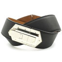 【訳あり】バックル金属部分少々の傷有の為 エルメス HERMES レディースベルト Berenice 90cm 062555CK BLACK