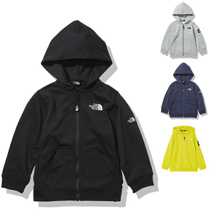 楽天ナナパージュノースフェイス THE NORTH FACE スクエアロゴフルジップ Square Logo Full Zip スウェットパーカー NTJ12116 キッズ 国内正規品 スクエアワッペンロゴ ロゴ刺繍 吸汗速乾 記名ラベル付き アウトドア スポーティ フード付き