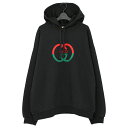 グッチ GUCCI パーカー インターロッキングG ロゴプリント スウェットシャツ フーディー 721427 XJF5T メンズ
