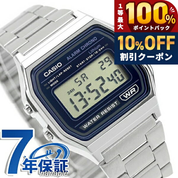 乐天商城 - ＼18日は激アツ★超ラッキーDAY／ カシオ チープカシオ CASIO クラシック クォーツ 電池式 A158WEA-2 ユニセックス チプカシ メンズ レディース 腕時計 ブランド カシオ casio デジタル ネイビー おしゃれ 防水 かわいい プレゼント 実用的