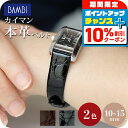 \10%OFFクーポン★21日10時まで/ 時計 ベルト 10mm 11mm 12mm 13mm 14mm 15mm ワニ革 カイマンシャイニング 交換用 替え...