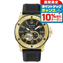 \10%OFFクーポン★21日10時迄/【トートバック付】 ブローバ マリンスター 自動巻き 腕時計 ブランド メンズ オープンハート BULOVA 98A272 アナログ ブラック 黒 おしゃれ 防水 プレゼント 男性 実用的