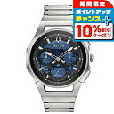 \10%OFFクーポン&さらに+3倍★10/20限定/【トートバック付】 ブローバ カーブ ハイプレシジョンクォーツ 腕時計 ブランド メンズ クロノグラフ オープンハート BULOVA 96A205 アナログ ブルー おしゃれ 防水 プレゼント 男性 実用的