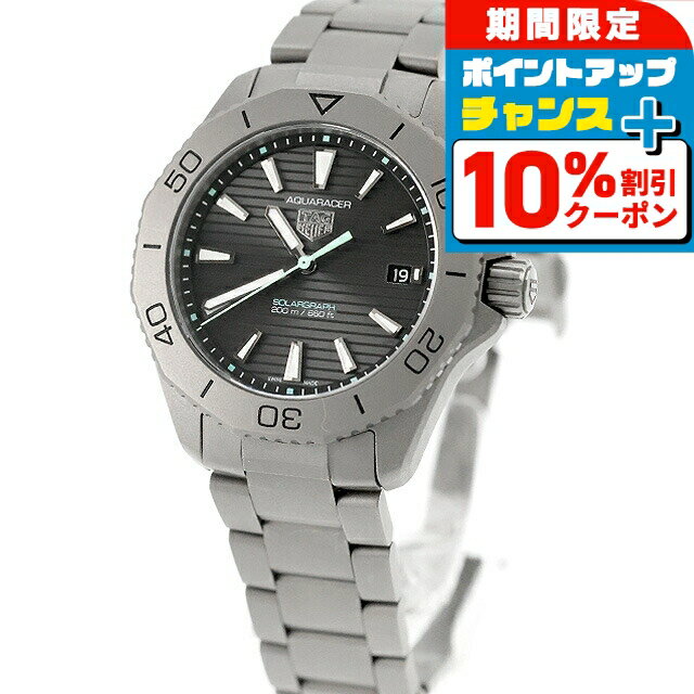 【中古】 美品 タグ・ホイヤー TAG Heuer アクアレーサー プロフェッショナル200 ソーラーグラフ チタン WBP1180.BF0000 アナログ 腕時計 ブランド メンズ ブラック グレー 黒 おしゃれ 防水 クリスマスプレゼント 男性 実用的