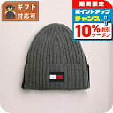 \10%割引クーポン★7日10時迄/ トミーヒルフィガー TOMMY HILFIGER ニット帽 TH100068C-015 メンズ レディース グレー 帽子