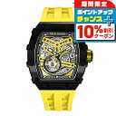 \10%割引クーポン&さらに+12倍★7/20限定/ サーボンバ TB8208 エレメンタルシリーズ 自動巻き 腕時計 ブランド メンズ オープンハート TSAR BOMBA TB8208A-13 アナログ イエロー