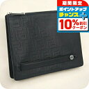 \10%割引クーポン&さらに+12倍★7/20限定/【中古】 フェンディ クラッチバッグ メンズ ブランド FENDI クラッチバッグ レザー 7VA445 ブラック バッグ