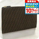 \10%割引クーポン&さらに+3倍★4/1限定/【中古】 フェンディ クラッチバッグ レディース ブランド FENDI フラット バゲット スリム クラッチ ミ...