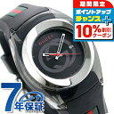 \10%割引クーポン★7日10時迄/ グッチ シンク 36mm レディース 腕時計 YA137301 GUCCI ブラック 高級 ブランド おしゃれ 防水 軽い...