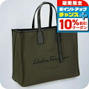\10%割引クーポン&さらに+12倍★7/20限定/ フェラガモ トートバッグ メンズ ブランド Ferragamo 240842FABRIC MUS 760 250 カーキ