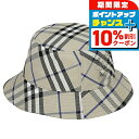 \10%割引クーポン★7日10時迄/ バ−バリ− ハット メンズ レディース ブランド BURBERRY チェック 8085725 L ...
