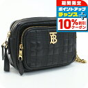 \10%割引クーポン★7日10時迄/【中古】 バーバリー 斜め掛け ショルダーバッグ レディース BURBERRY ショルダーバッグ レザー ブラック 斜めがけ...