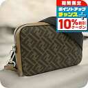 \10%割引クーポン★7日10時迄/【中古】 フェンディ ショルダー メンズ ブランド FENDI ダイアゴナル カメラケース 7M0286 AJF8 F1EG...