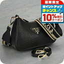 \10%割引クーポン&さらに+3倍★5/5限定/ プラダ ショルダーバッグ レディース ブランド PRADA レザー 1BH193 ブラック