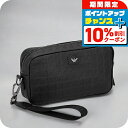 \10%割引クーポン★7日10時迄/ エンポリオ・アルマーニ ポーチ メンズ ブランド EMPORIO ARMANI レザー EM001738-AF14774 ...