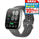 \10%OFFクーポン+さらに3倍★8/20限定/ アマズフィット Bip6 充電式クォーツ スマートウォッチ ブランド メンズ レディース Bluetooth Amazfit SP170074-C17 デジタル チャコールグレー 敬老の日ギフト