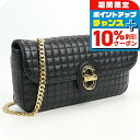 \10%割引クーポン★7日10時迄/【中古】 セリーヌ ショルダー レディース CELINE チェーンショルダーバッグ レザー 19638 3DHG 38NO ...