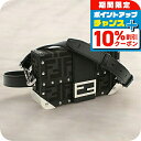 \10%割引クーポン&さらに+12倍★7/20限定/【中古】 フェンディ 斜め掛け ショルダーバッグ メンズ ブランド FENDI FFジャガード バゲット トランク 7VA507 AG0M ブラック バッグ