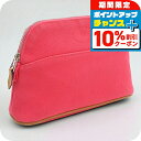 \8/1限定★全品10%OFFクーポン+さらに3倍/【中古】 エルメス ポーチ レディース ブランド HERMES ボリードポーチ ミニ HE93939 ピンク...