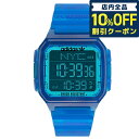 ＼5/1限定★890円割引クーポン！全品10 OFFに 3倍／ アディダス DIGITAL ONE GMT クオーツ 腕時計 ブランド メンズ レディース adidas AOST22047 デジタル ブルー クリアブルー