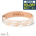 ＼4/20限定★1,310円割引クーポン！全品10%OFFに+3倍／ フルラ バングル レディース ブランド FURLA ARCH BANGLE Lサイズ ステンレススチール FJ0125BTL ホワイト ピンクゴールド アクセサリー