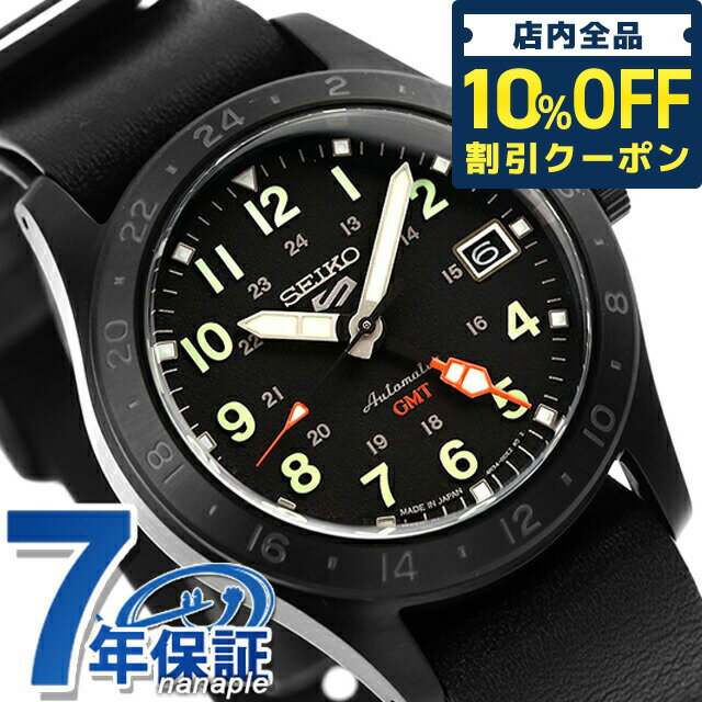 5/184,400OFFݥ10%OFFˤ+3ܡ 5 ݡ ե GMT ȥ꡼  ư ӻ ֥  Seiko 5 Sports SBSC013 ʥ ֥å    ץ쥼 Ū