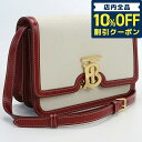 ＼激アツな6日間★11,890円割引クーポン！全品10%OFF／【中古】 バーバリー 斜め掛け ショルダーバッグ レディース ブランド BURBERRY スモール TBショルダーバッグ キャンバス ホワイト バッグ