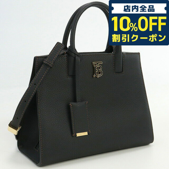 ＼5/20限定★13,690円OFFクーポン！全品10%OFFにさらに+3倍／【中古】 バーバリー トートバッグ レディース ブランド BURBERRY ミニフランシスバッグ レザー 8049044 ブラック バッグ