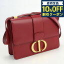 ＼激アツな6日間★38,960円割引クーポン！全品10%OFF／【中古】 クリスチャンディオール 斜め掛け ショルダーバッグ レディース ブランド Christian Dior 30モンテーニュ バッグ レザー レッド バッグ