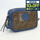 ＼激アツな6日間★13,970円割引クーポン！全品10%OFF／【中古】 フェンディ 斜め掛け ショルダーバッグ レディース ブランド FENDI ズッカ カメラバッグ PVC 8BS019 A5K4 ブルー バッグ