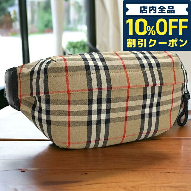 ＼5/18限定★9,690円OFFクーポン！全品10%OFFにさらに+3倍／ バーバリー ボディバッグ メンズ ブランド BURBERRY コットン イタリア 8010430 ベージュ系 マルチカラー バッグ 父の日 プレゼント 実用的