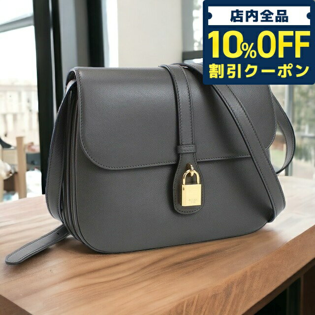 セリーヌ ショルダーバッグ（レディース） ＼5/20限定★32,080円OFFクーポン！全品10%OFFにさらに+3倍／ セリーヌ 斜め掛けショルダーバッグ レディース CELINE カーフスキン イタリア 19658 グレー系 バッグ